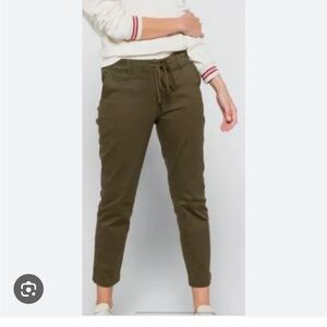 STS Blue Sabrina Mid Rise Jogger Crop - Olive Green - Size 25